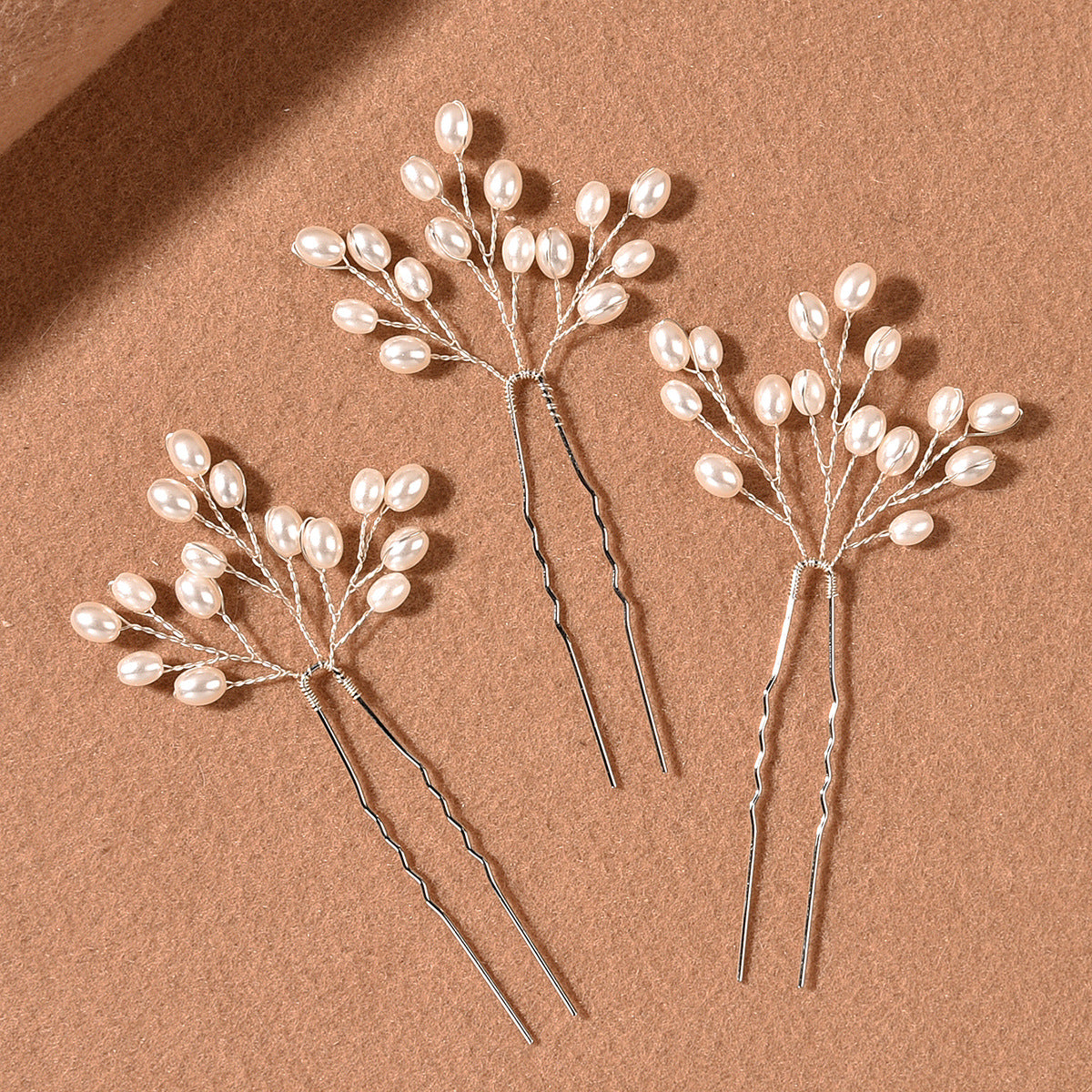 Handmade Pearl Hair Fork Bride Simple And Beautiful