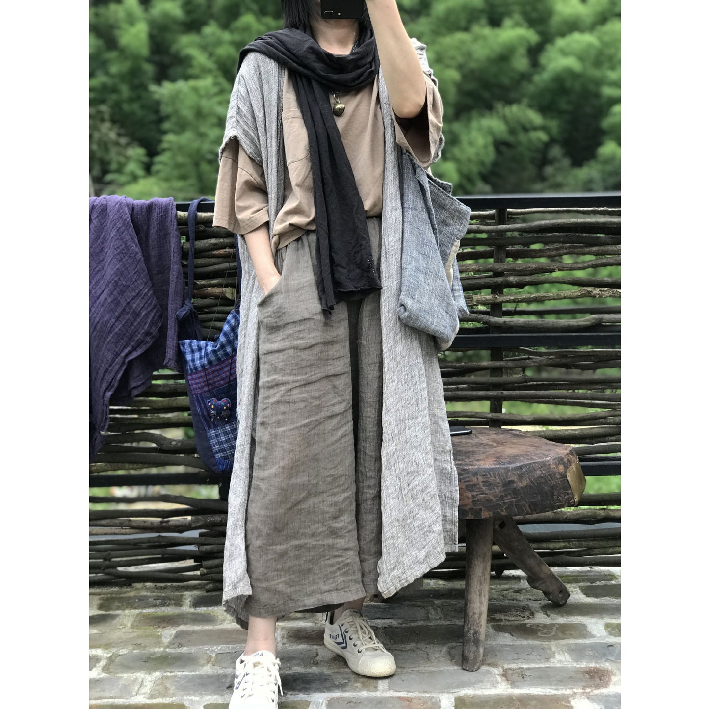 Women's Linen Simple Loose Casual Pants