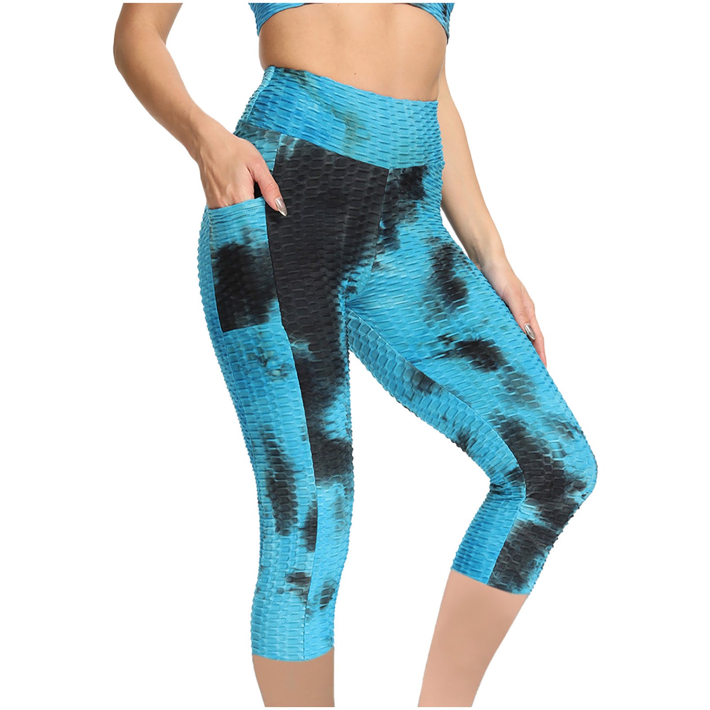 Cross-border European And American Foreign Trade New Style Yoga Pants Jacquard Pants