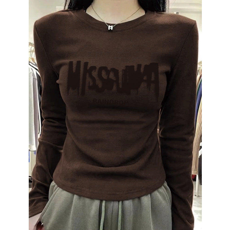 Slimming Off-the-shoulder Design Niche Inner-layer Base Top