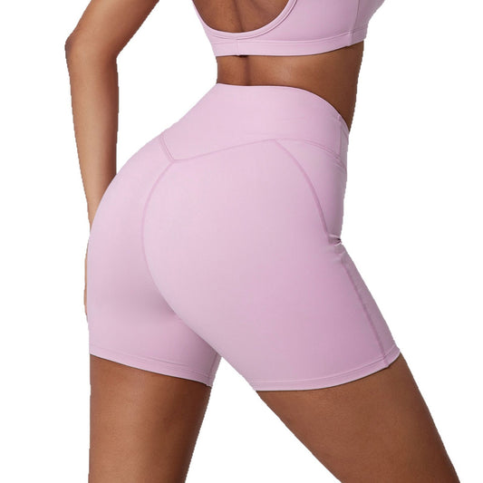 V-shaped Waist Tight High Waist Shaping Sports Peach Pants