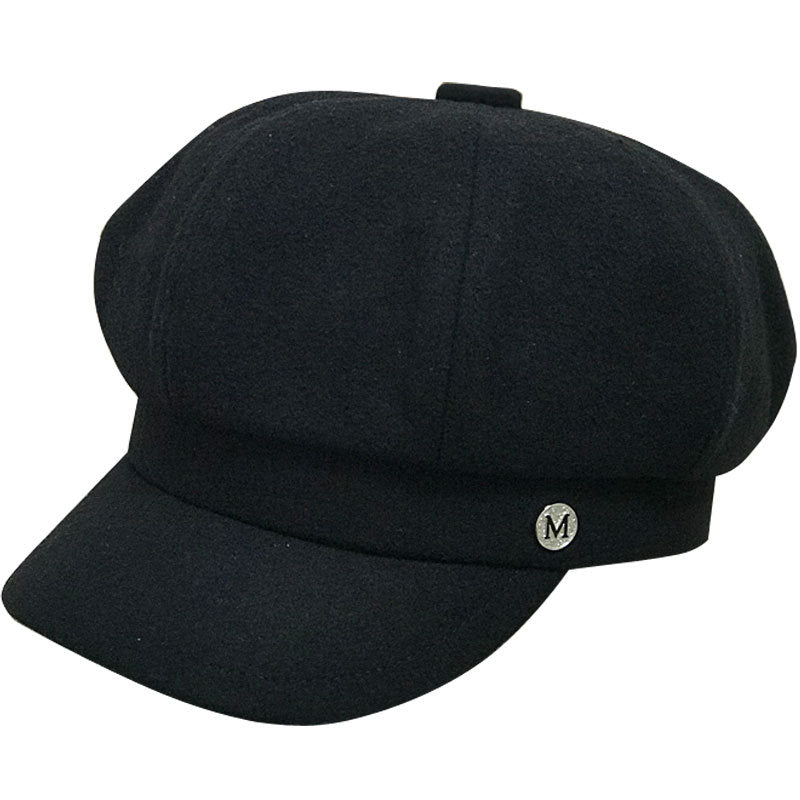 Women's Woolen Octagonal All-match British Hat