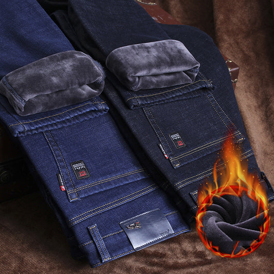 Men's Straight Plus Size Business Casual Long Pants