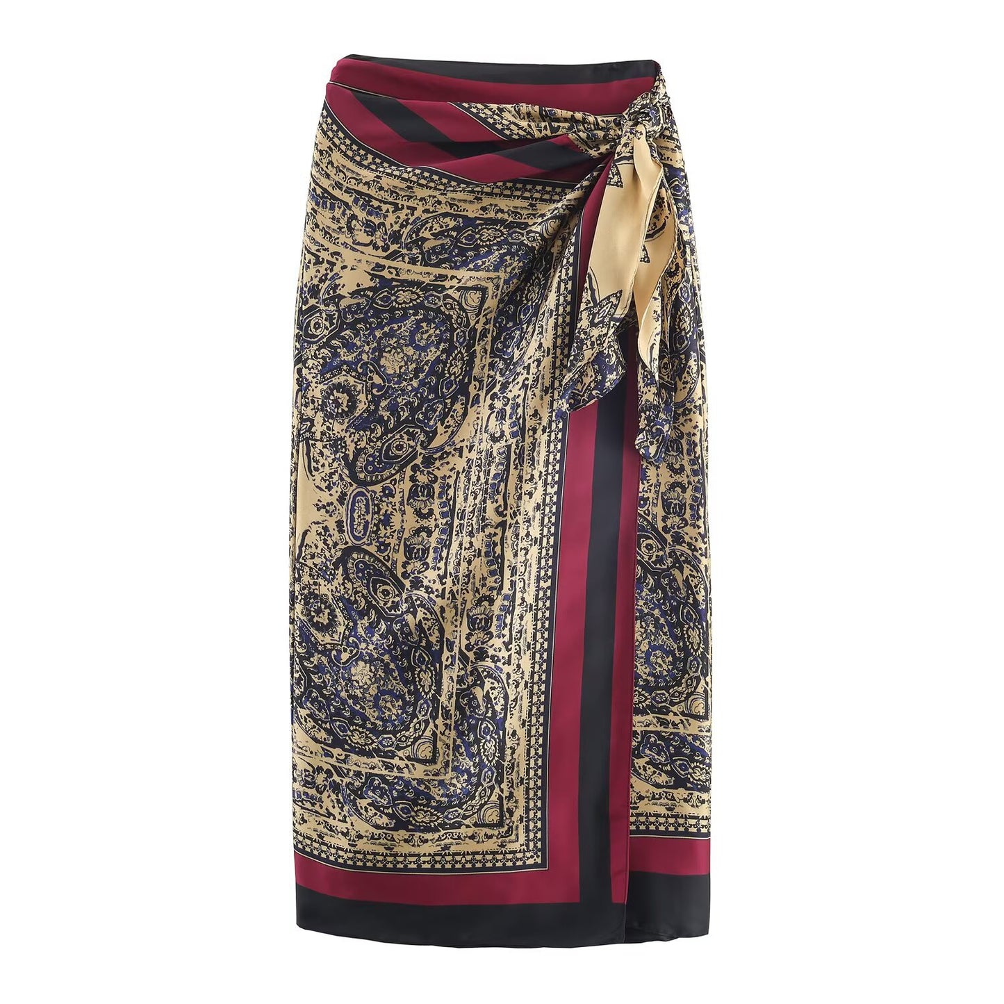 New Fallwinter Stylish Versatile Printed Wrap Skirt