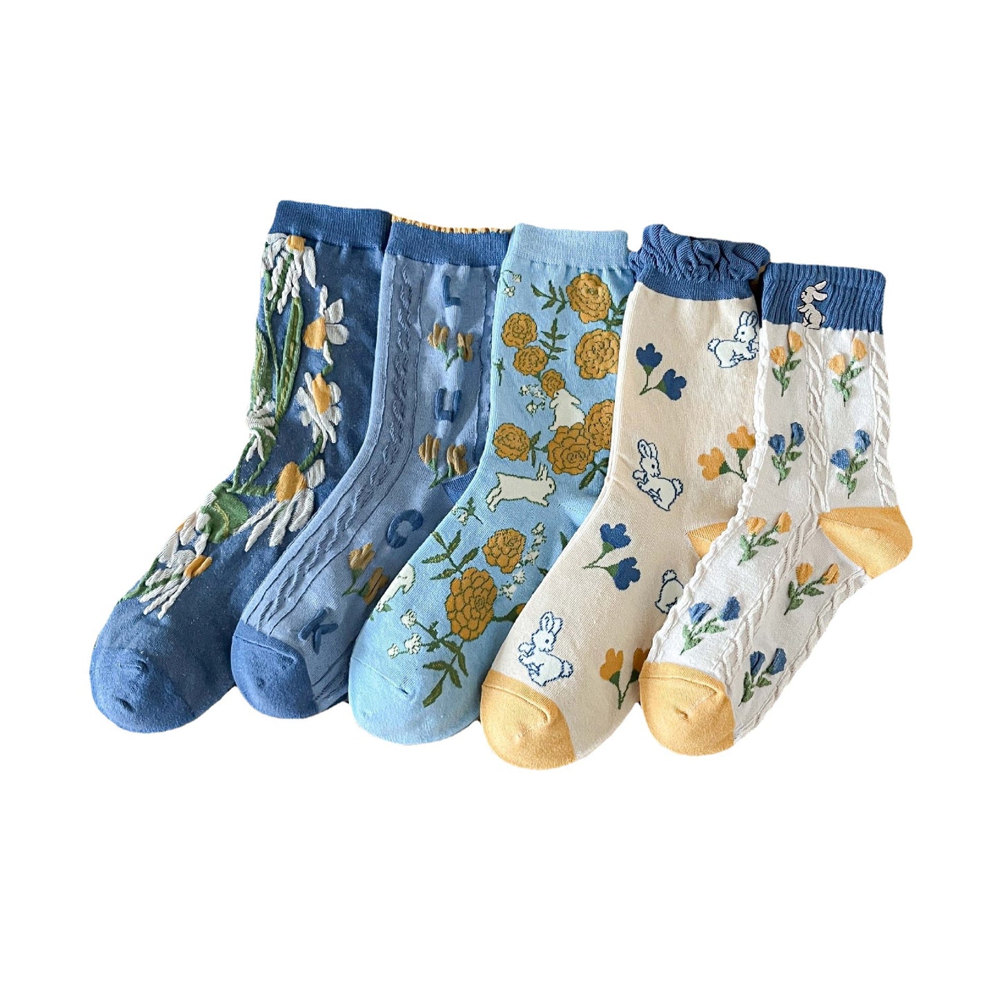 Cute Female INS Cotton Sports Cartoon Sweet Straight Board Socks