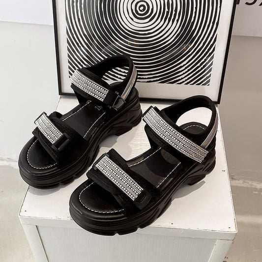 Velcro Casual Sports Platform Platform Student Sandals