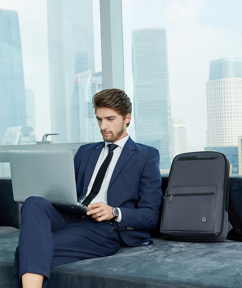 Men's Business Expandable Backpack For Travel