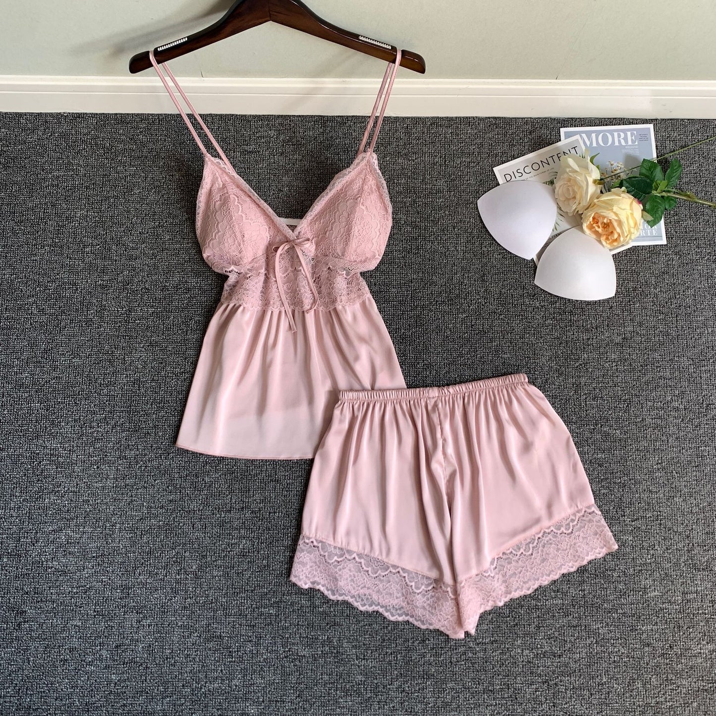 Strap Nightwear Women's SpringSummer New Arrival Top And Shorts Two-Piece Set