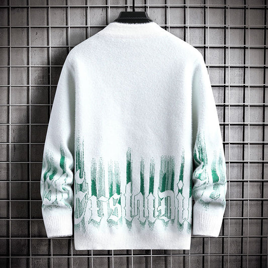Mænds Vinter Tyk Halv Høj Krave Varm Sweater