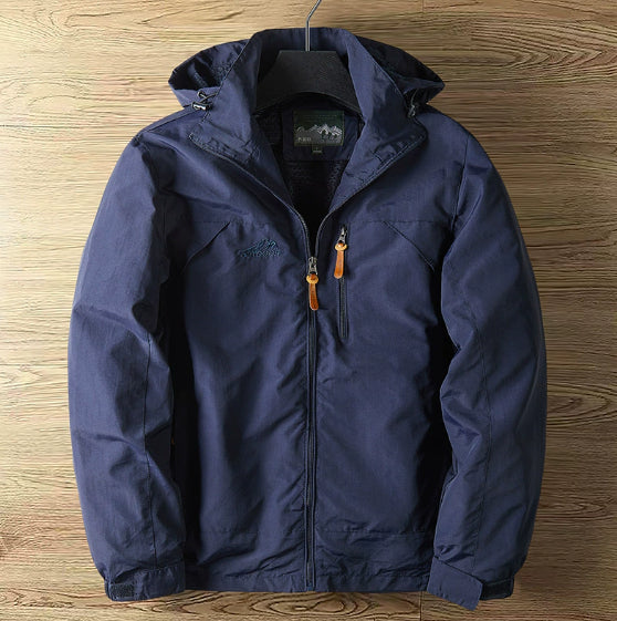 Men's Outdoor Casual Fleece And Thick Workwear Shell Jacket Jacket Tide