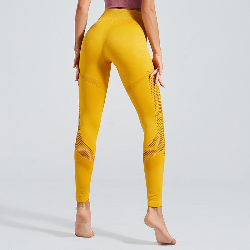 Peach Hip High Waist Yoga Pants