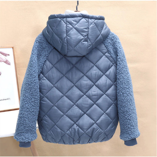 Female Winter Loose Lamb Wool Coat Cotton Jacket