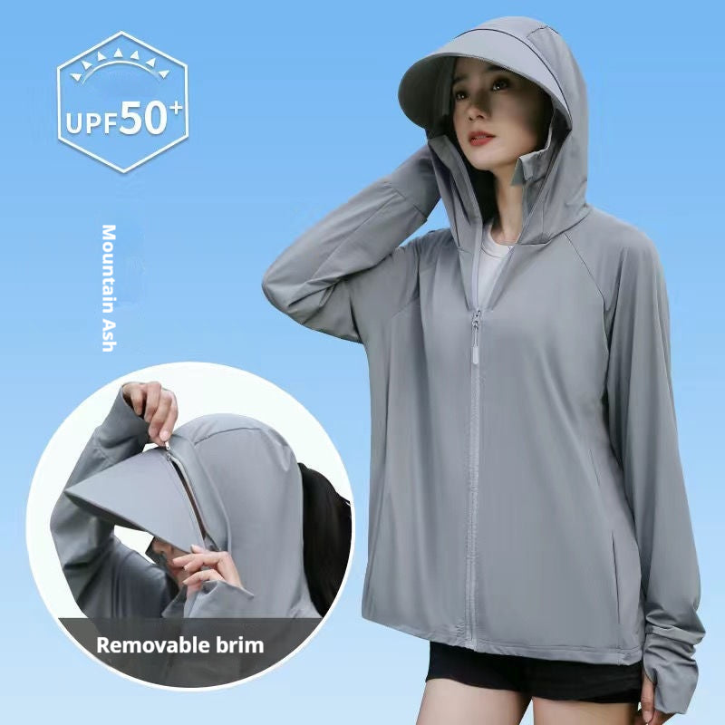 Women's Sun Protection Thin Breathable Hood Coat