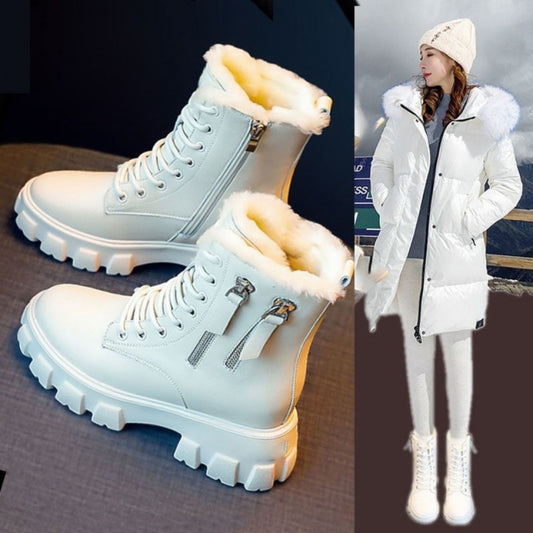 New All-match Plus Velvet Snow Cotton Boots