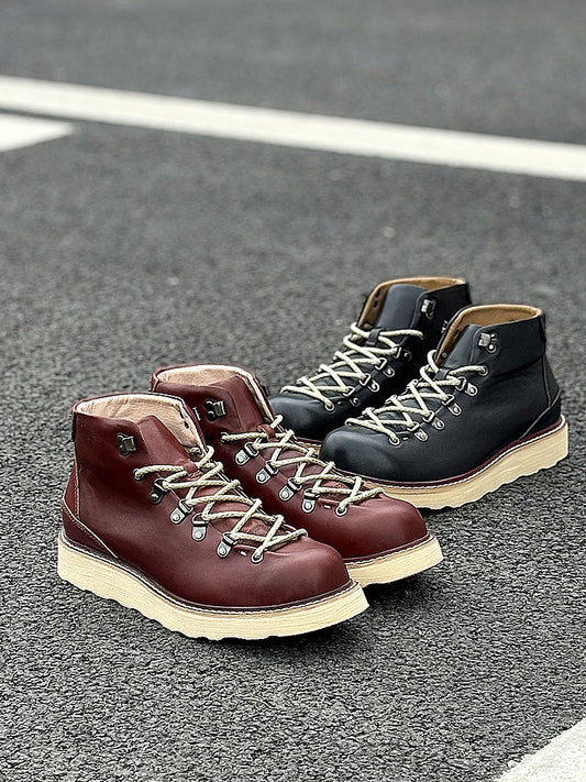 Men's Mid- To High-Top Genuine Leather Dr Martens Boots