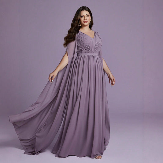 New Womens Long Chiffon Dress