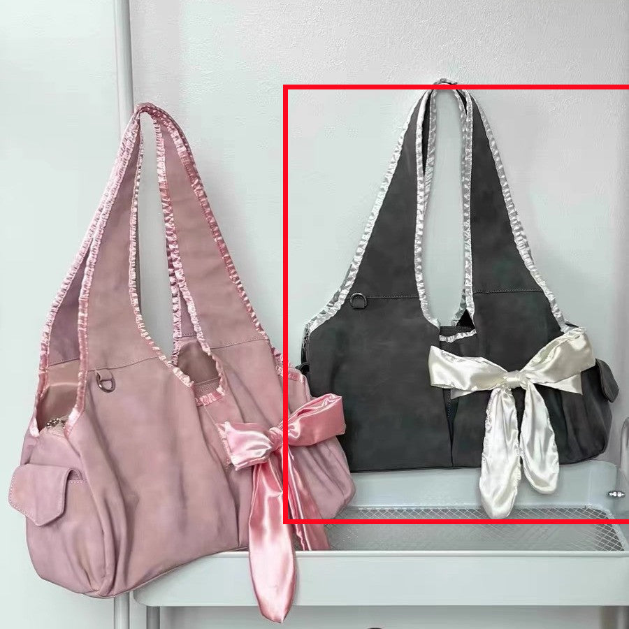 Lovely Bag Female New Niche Bow Shoulder Bag