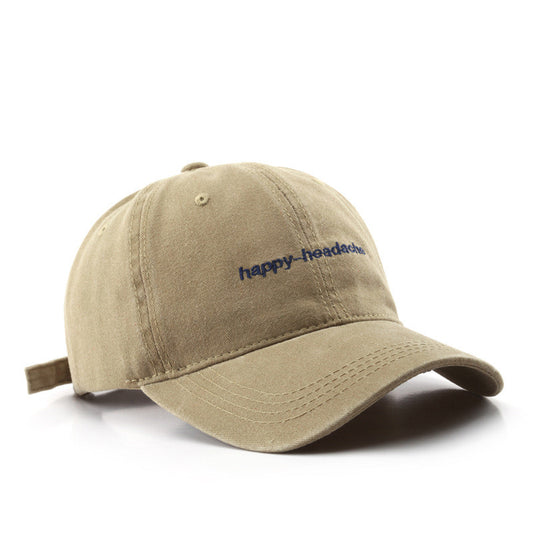 Washed Vintage Lettered EmbroideredOutdoor
