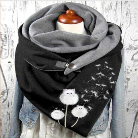 Warming Kerchief Scarf Thickening Minimalist Warm