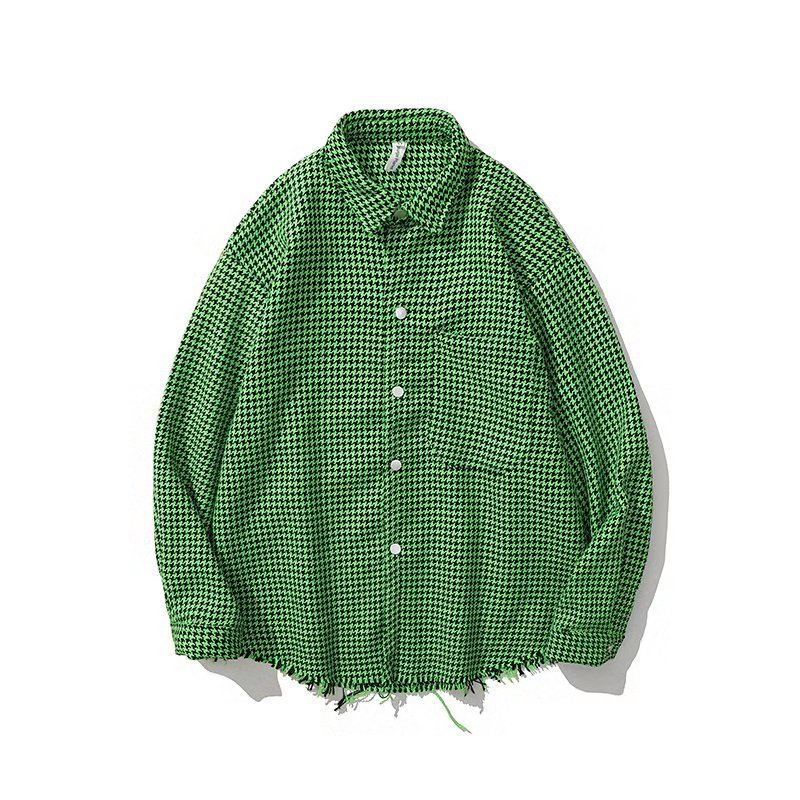 Loose Couple Trendy Brand Long Sleeve Shirt Coat
