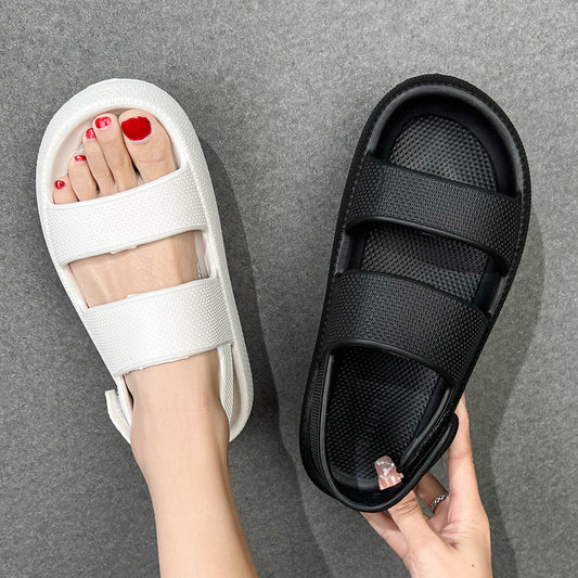 Women's Fashion Thick Bottom Outer Wear Beach Slippers