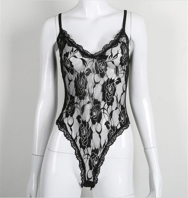 Women's Simple Hollow Polyester Swimsuit