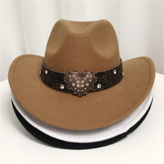 Western Cowboyhat til kvinder med kædedekoration