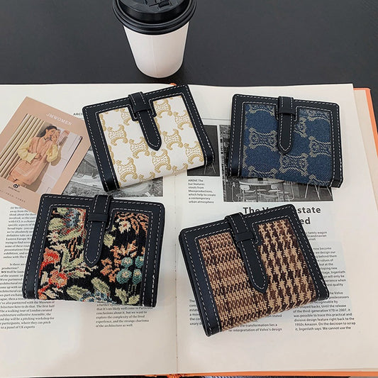 Women's Purse Casual Short Simple Embroidery