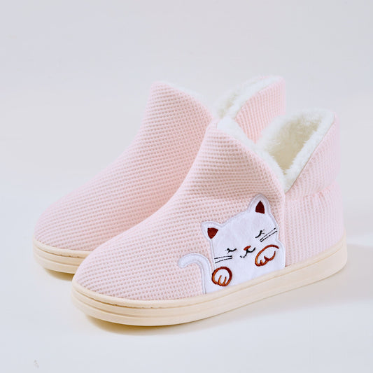 Women's Home Indoor Warm Maternity Shoes Cotton Slippers