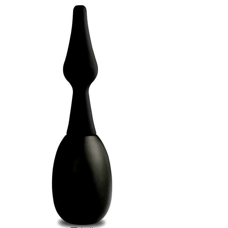 Simple Black Silicone Enema Irrigator