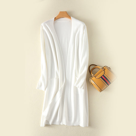 Mid-length Sweater Loose-fitting Jacket