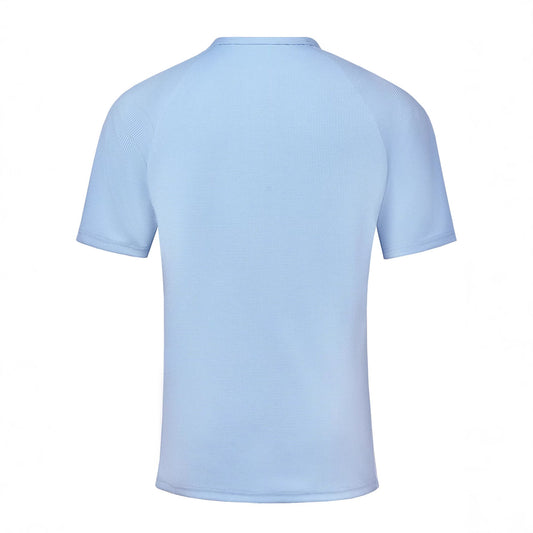 Men's Casual Loose-fitting Blue Polo Shirt Top