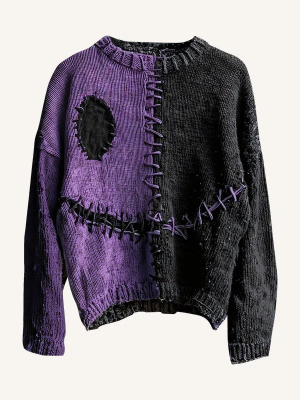 Women's Halloween Printed Crew Neck Sweatshirt