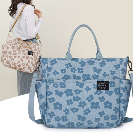 New Large Capacity Canvas Handbag Fashion Short Distance Lightweight Travel Bag