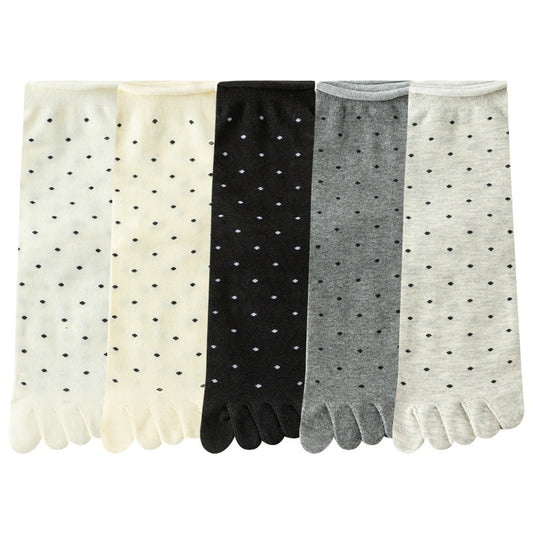 Summer Thin Women's Mid-calf Split Toe Toe Socks