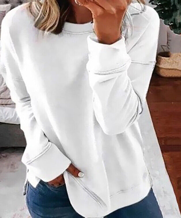 Spring Womens Casual Printed Hoodie With A Crew Neck And Fleece Lining