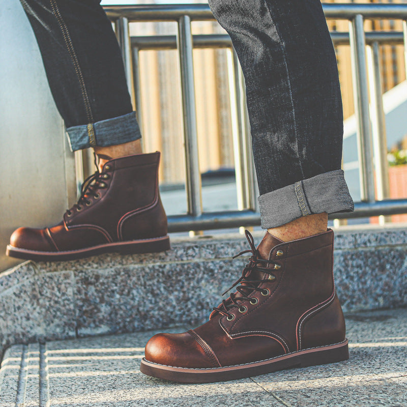 American Vintage Cowhide Work Clothes Men's Boots