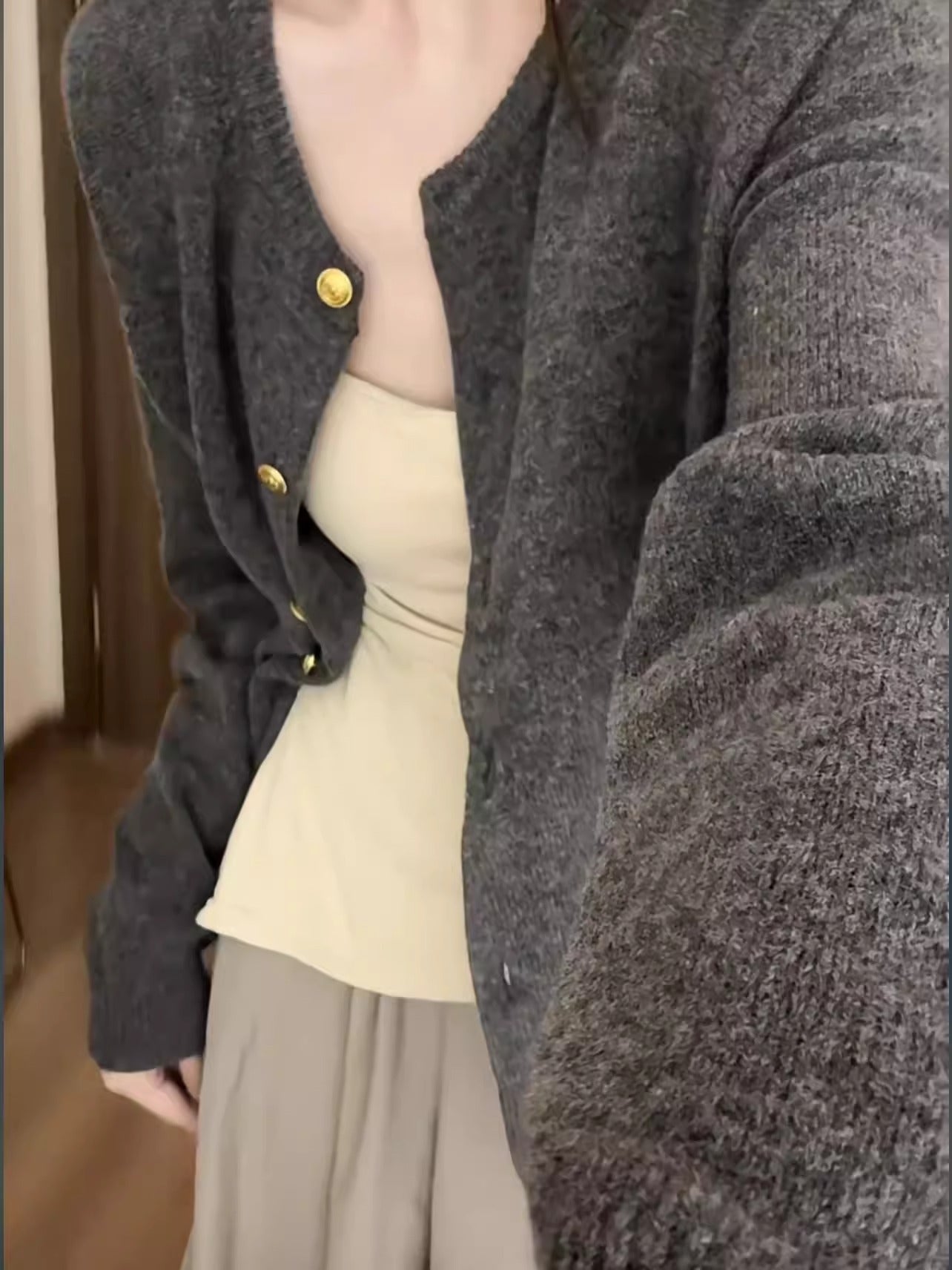Niche Idle Style Knitted Women's Gentle Soft Glutinous Sweater Coat