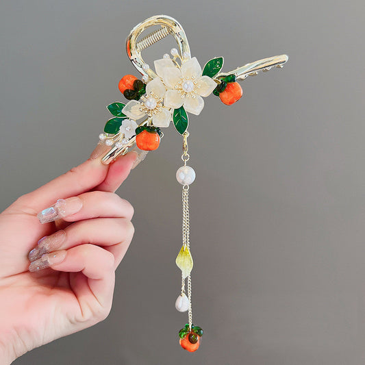 Fashionable Tassel Flower Grab Clip For Women