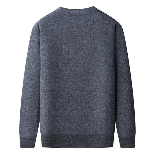 Middle-aged And Elderly Men's Sweater Cardigan Autumn And Winter Dad Wear