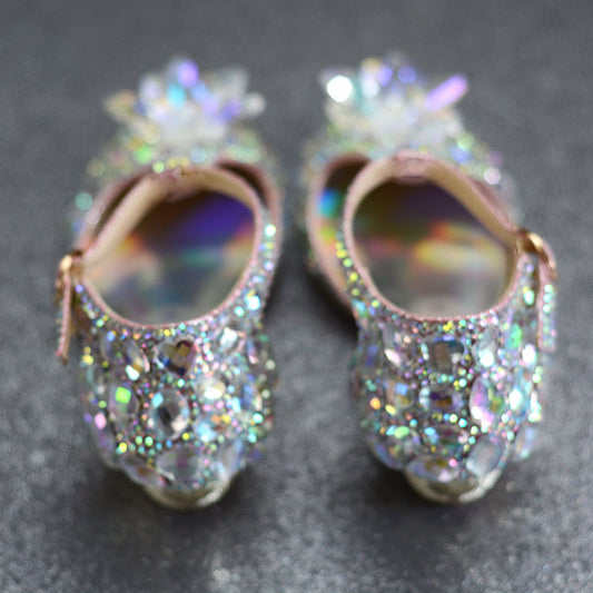 Show Catwalk Shoes, Parent-child Shoes, Rhinestone High Heels