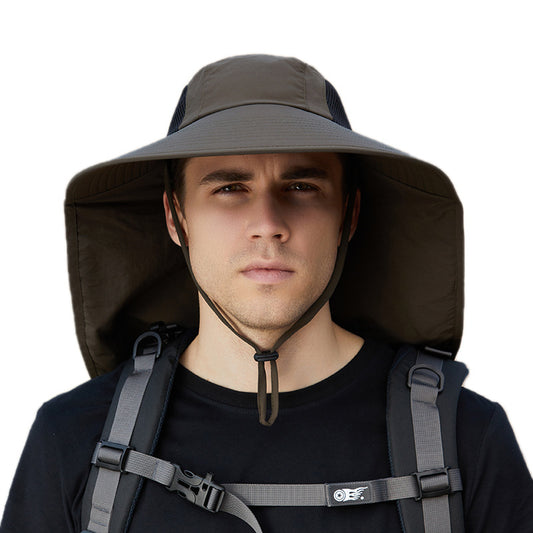 Mesh Breathable Big Brim Summer Outdoor Sunshade Sun Protection Hat Children