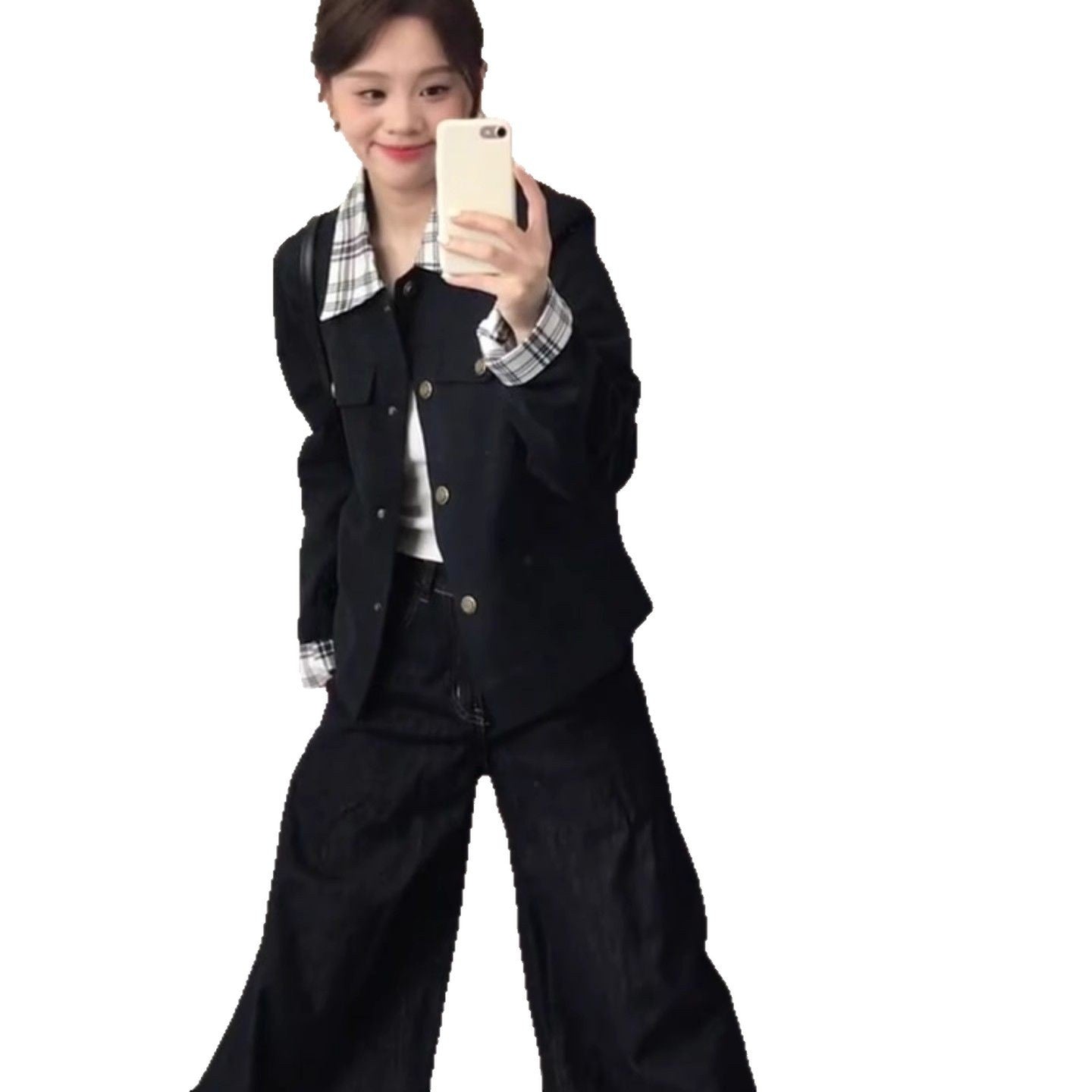 Turn-down Collar Vintage Slim-fit Coat