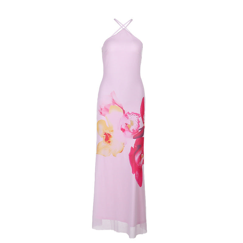 Women's Printed Slim-fit Sexy Dress