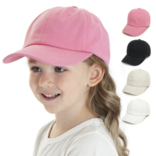 Children's Outdoor Leisure All-match Solid Color Curved Brim Sun Hat