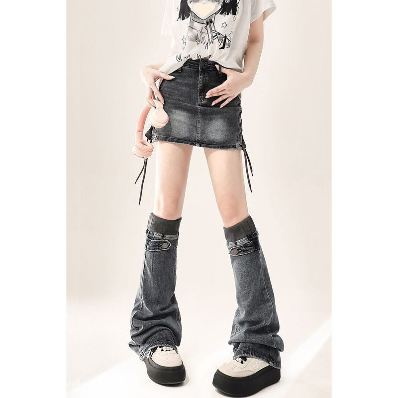 American Retro Hot Girl Denim Skirt For Women