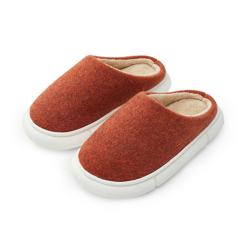 Cotton Slippers Women's Winter Super Soft Thick Bottom Stepping On Shit Feel Warm And Non-slip Couples Indoor Silent Home