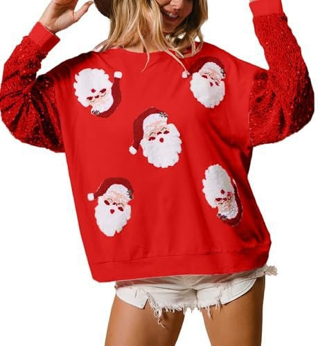 European And American Women's Clothing Christmas Long-sleeved Sweater