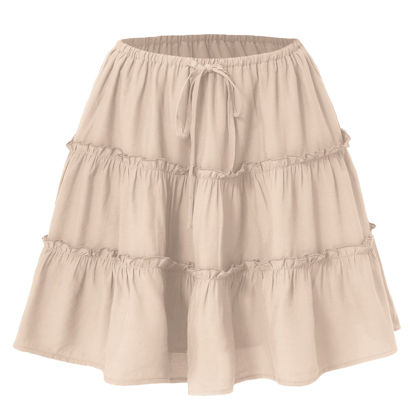 Short Skirt With A No-bulge Inner Lining