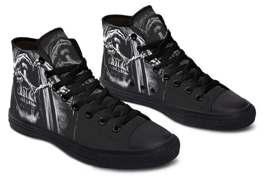 Printed Couple High-top Canvas Shoes